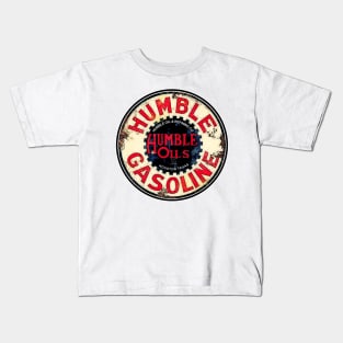 Humble Gasoline Vintage Sign Kids T-Shirt